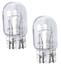 2 x T20 W21/5W 7443 580 Clear Glass Bulb DRL/Indicator/Tail light/Stoptail