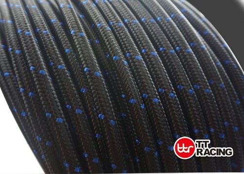 AN6 AN-6 BK Swivel Steel 3/8" Nylon Braided Oil Fuel Hose 20FT 10 Fittings Kit - Picture 3 of 9