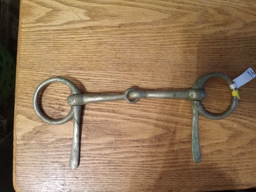 Used half cheek snaffle bit 4 1/2 nickel 