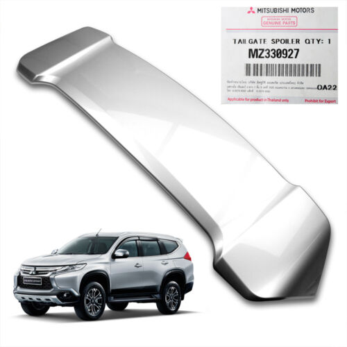 Fits Mitsubishi Pajero Montero Sport 16 19 Genuine Rear Spoiler Sterling Silver - Foto 2 di 7