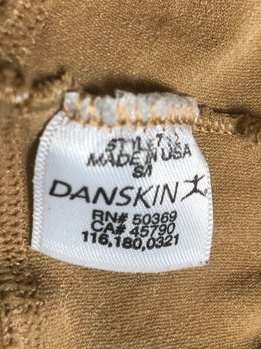 Calzas Danskin sin pies para niñas talla S/I (4-7) Pantalones cortos Skimmies Spandex ultra suaves - Imagen 6 de 6