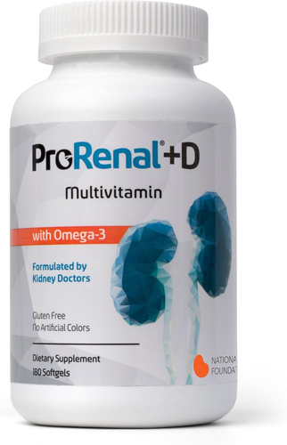 Prorenal+D with Omega-3 Fish Oil Kidney Multivitamin 90-Day Supply - Picture 8 of 13