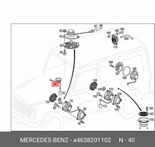 Mercedes-Benz Lautsprecher G-Klasse W463 A4638201102 Original Neu