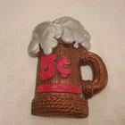 Vintage JUTA SANGTHAWEEP ChalkWare Beer Mug Sign Wall Hanging Man Cave Decor MI