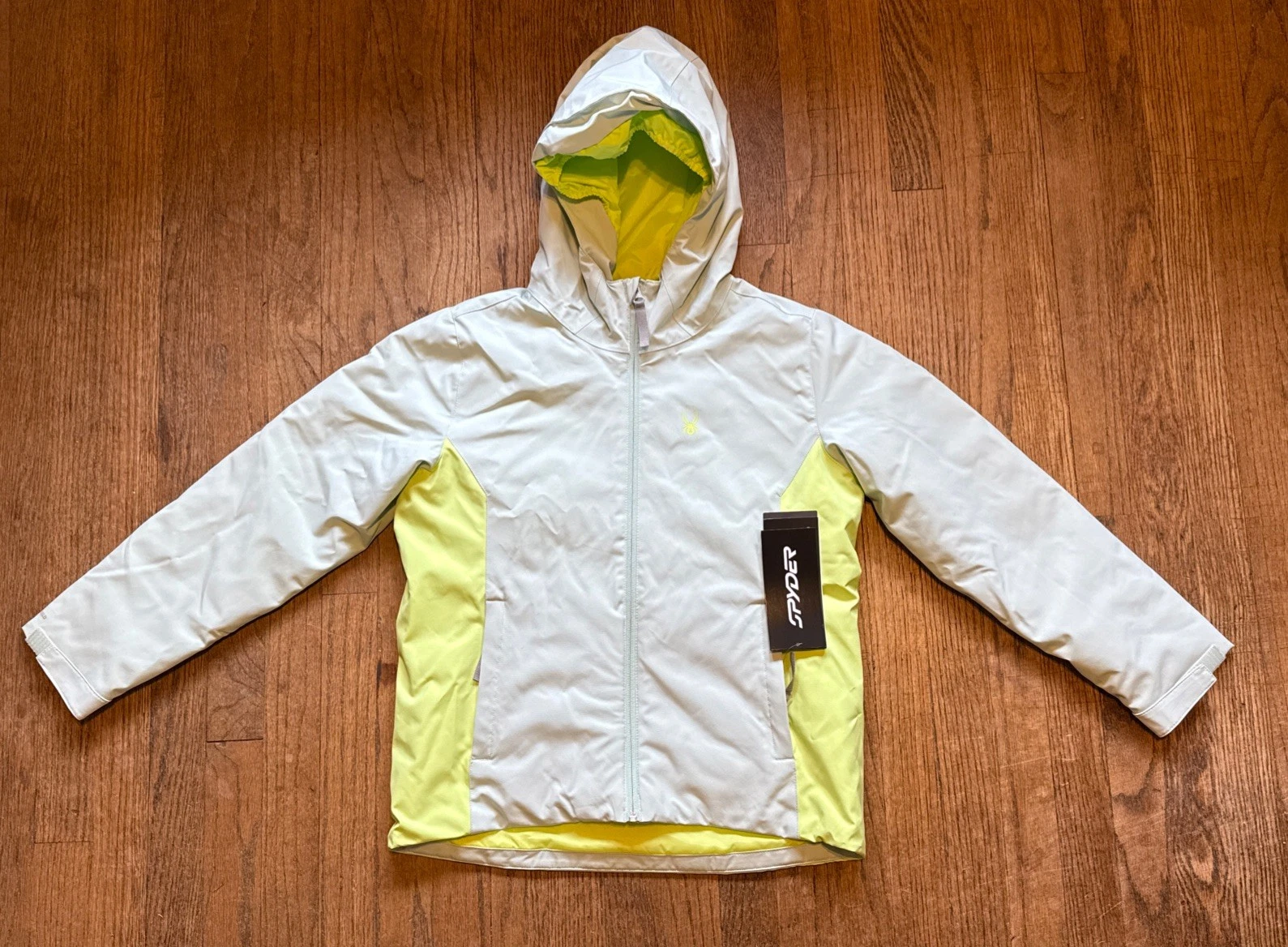 Spyder Ski Jacket Youth Girls Large Thinsulate Winter Snow Ski Neon Yellow $129