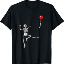 Skeleton Lost Balloon Retro Funny Saying Halloween T-Shirt