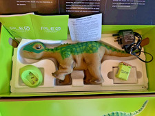 Pleo - Ugobe Life Form First Generation Dinosaur Robot - Box & Accessories