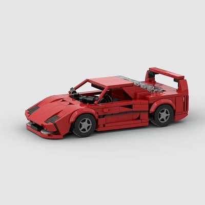 MOC Car Ferrari F40 Building Block Model Kit Toy Gift 360 Pcs