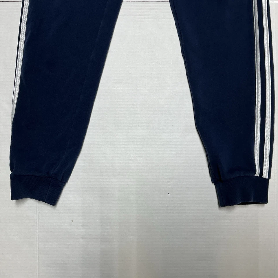 Pantalón Adidas Niños Corredores Jóvenes Talla-L 14/16 Atlético Cintura Elástica 3 Rayas Azul Marino Foto 2 de 4