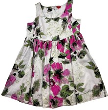 Elle Womens Fit & Flare Romantic Dress Size 20W Multicolor Floral Back Zip