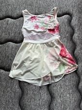 Chacott x May Ballet Leotard  Skirt Sleeveless Floral Mesh Dancewear