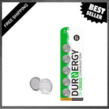 CR2032 Batteries 5 Pack, 3V Lithium Coin Battery, Leak-Proof, High Capacity