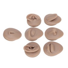 6Pcs Silicone Body Piercing Model for Novice Piercer - Ear Eye Nose Mouth