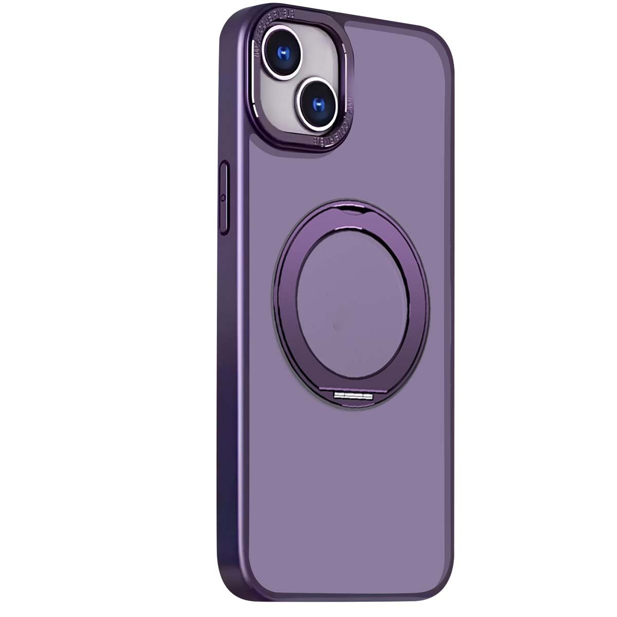 Coque iPhone 16 violette Jaym avec anneau de support rotatif intégré
