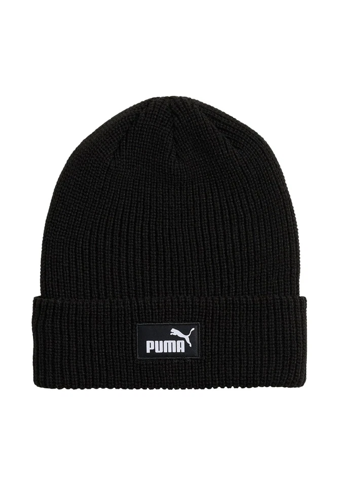 PUMA Cappelli Unisex Nero Berretto di lana Berretto Puma Ess High Crown Autunno - Immagine 3 di 4