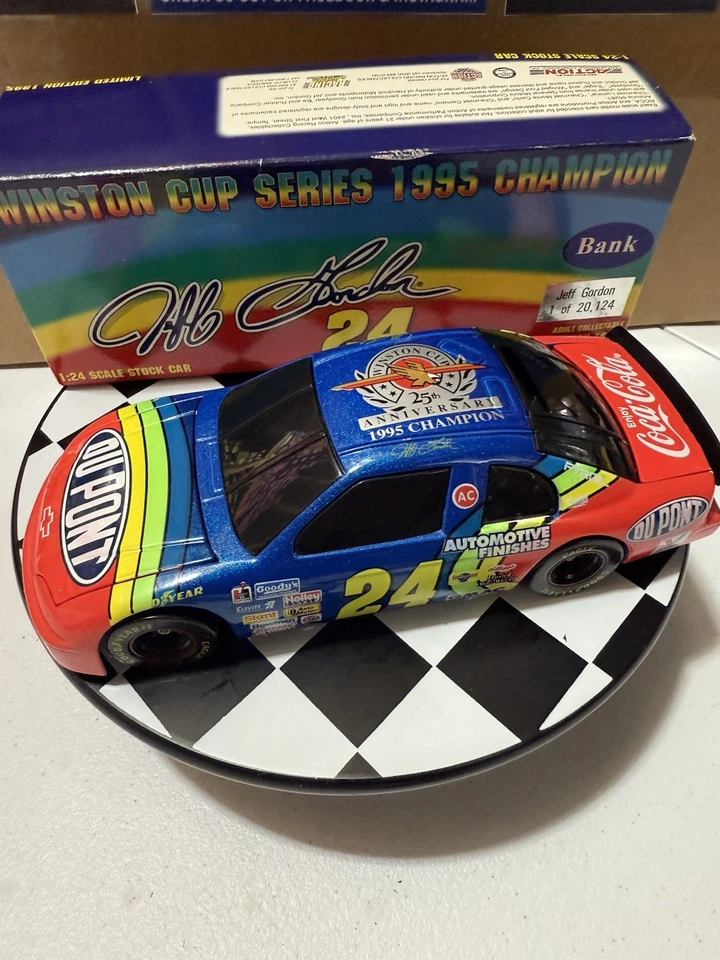 Jeff Gordon #24 DuPont 1995 Winston Cup Champion BWB 1/24 NASCAR Diecast Foto 4 de 4