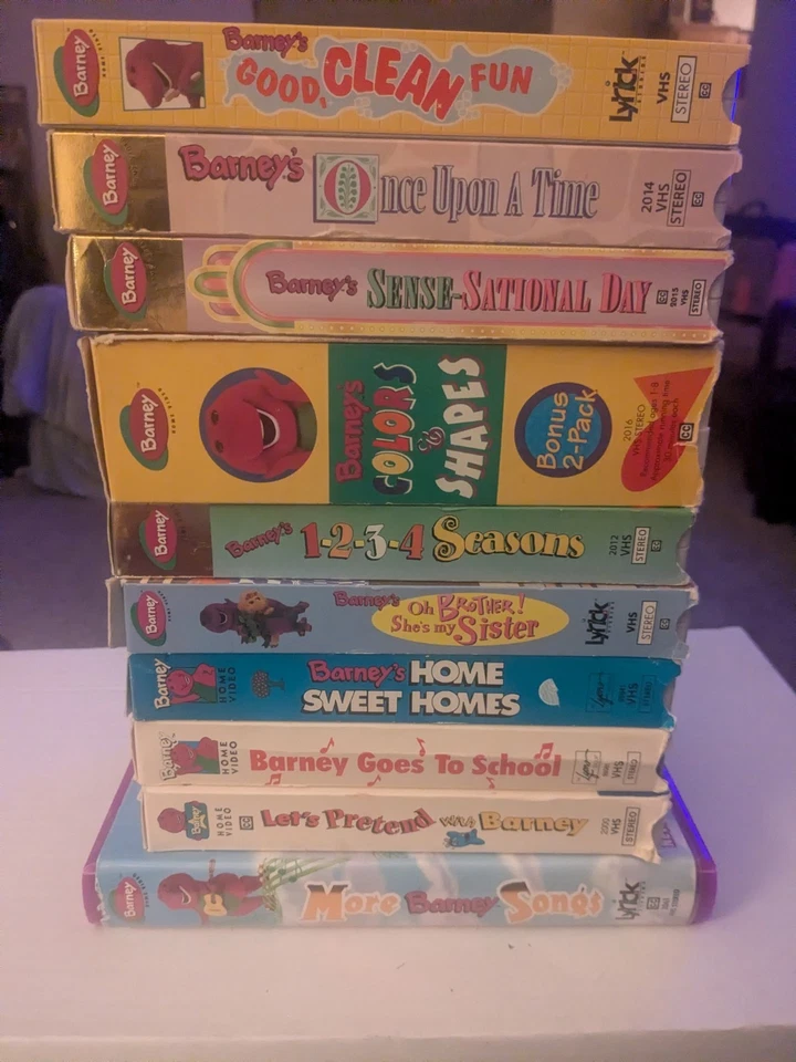 Lot of 11 Barney The Purple Dinosaur VHS Collection Vintage Kids Learning Used - Image 2 of 4