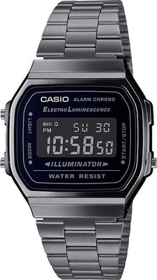CASIO VINTAGE Herrenarmbanduhr Chronograph A168WEGG-1BEF Edelstahl