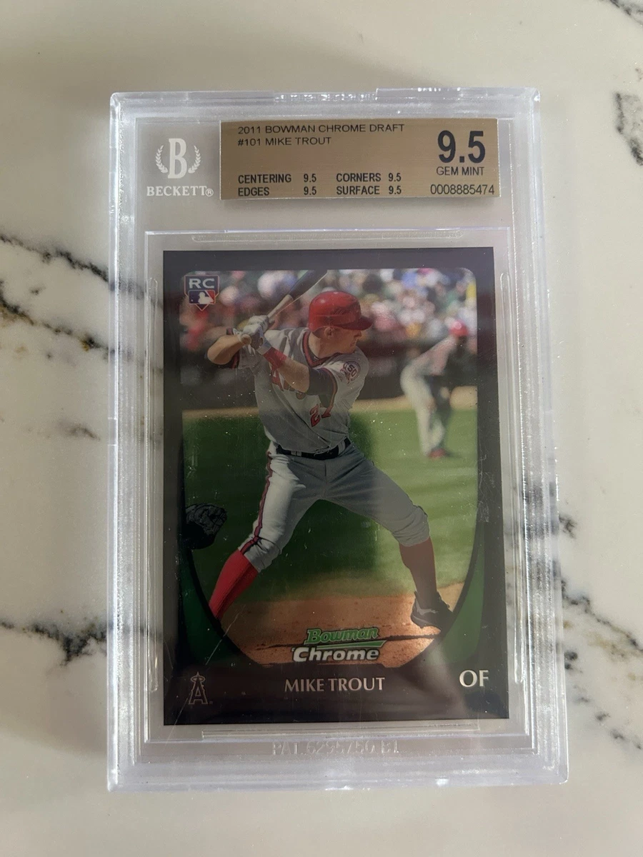 Mike Trout Grade 9.5 Baseball Sports Trading Cards & Accessories