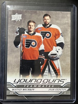 2024-25 Upper Deck Series 2 Young Guns Teammates Matvei Michkov Ivan Fedetov 496