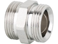 Schraubverbinder Durchgang AG X AG Eurokonus X Eurokonus Vernickelt