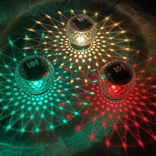 Solar Pond Solar Magic Ball Night Led Bath Lights RGB Floating Underwater Disco
