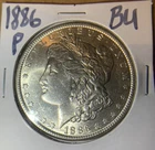 1886 P BU Morgan Silver Dollar R109