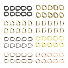 10 Pcs Keyring Clip Buckles D Rings Spring Key Hooks Keychain Clip for DIY Craft