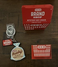 Open Box New H-E-B Brand Shop Mystery Keychain - HEB Bakery Flour Tortillas