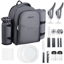 New Picnic Backpack,Beach Picnic Backpack Bag for 2 Person w/Insulated Cooler C