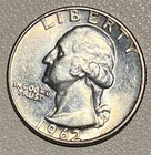 1962-D Washington Quarter 90% Silver Denver