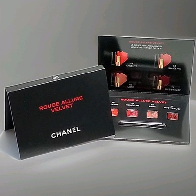 2 Packung Chanel Rouge Allure Velvet Lip Stick /Lippenstifte 4 Farben 8x 0,25g 