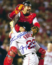 Keith Foulke Jason Varitek Dual Signed Autographed 8x10 photo Boston Red Sox 04