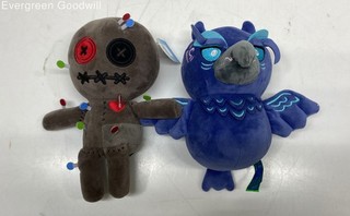 Makeship Cursed Voodoo Doll Plushie & Deep Owl Doughboi Plush