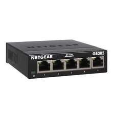 NETGEAR 5-Port Unmanaged Gigabit Ethernet Switch GS305 Home Network Port Switch