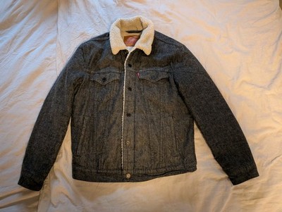Levi's Truckers Sherpa Anthrazit Meliert. Herren Jacke Gr. S