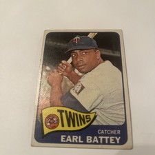 1965 Topps Earl Battey Low Grade # 490 Free Shipping 
