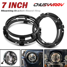 Black 7"LED headlight Round Mounting Bracket Ring FIT Jeep Wrangler JK TJ 2026