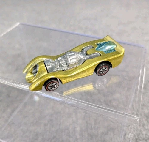 HOT WHEELS Redline JET Threat Hong Kong Yellow CANOPY Comes Off
