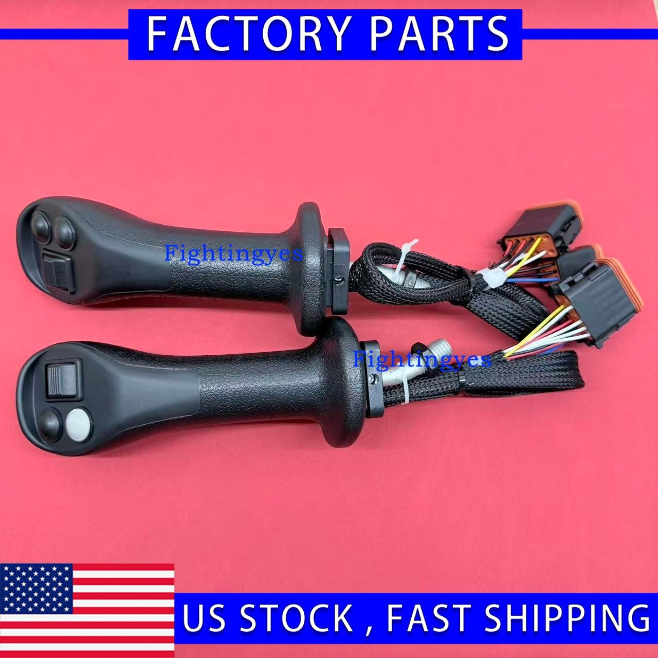Pair Joystick Control Handle For Caterpillar 320 323 325 330 336 349GC 352 350