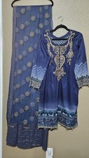 New Pakistani shalwar kameez Dupatta 3pc Medium Size Tailored Pit To Pit 20inch