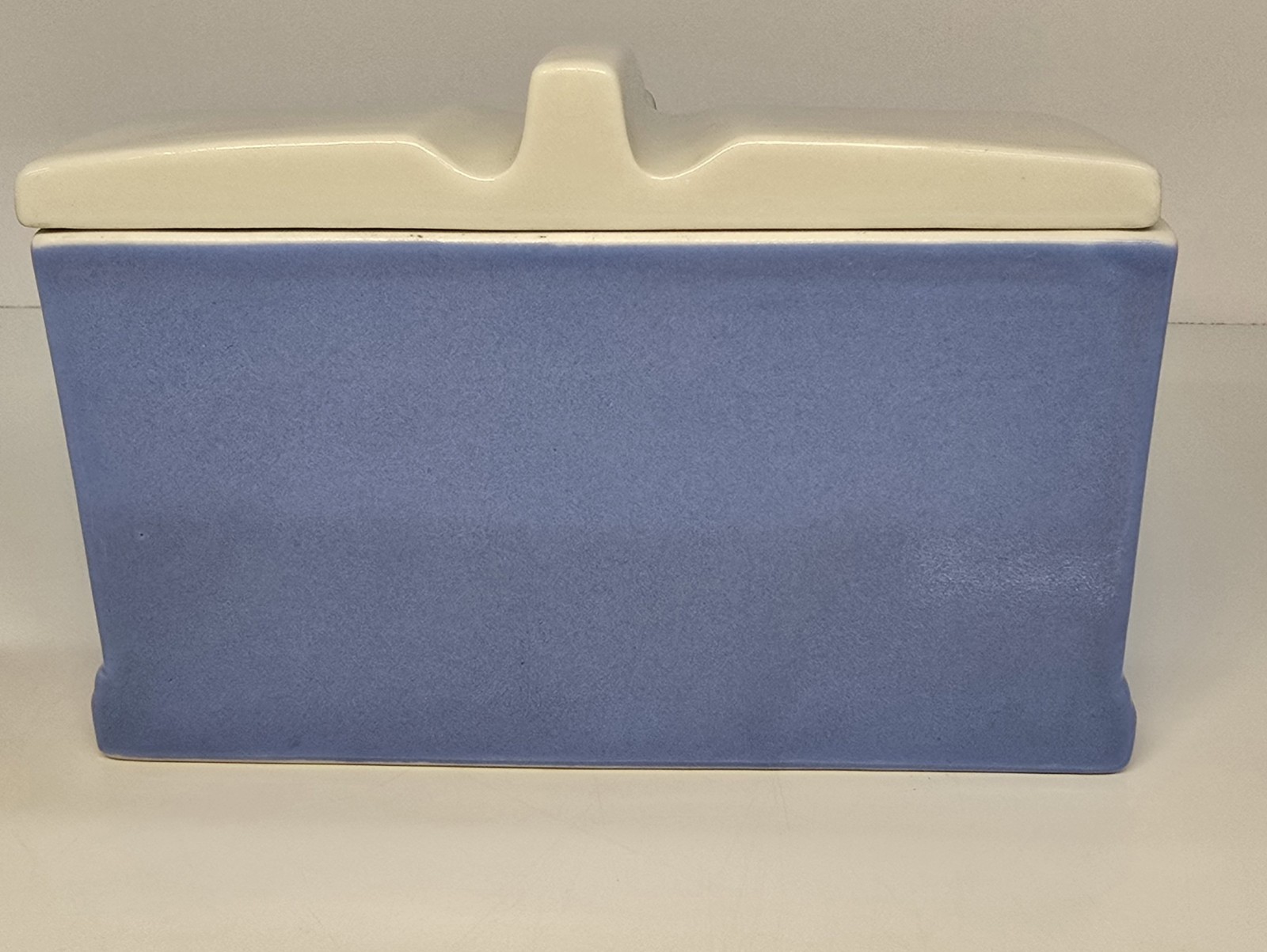 Vintage The Hall China Co. Refrigerator Dish Cold Spot Blue & White 