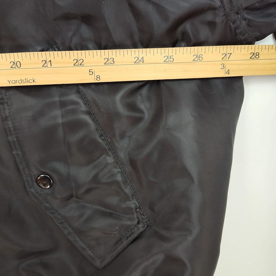 Arizona Jean Co. Chaqueta Bomber Para Hombre Talla L Negra Cremallera Completa Con Capucha Aislada Foto 4 de 4