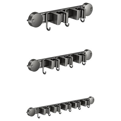 Mop and Broom Holder Wall Hanging Multipurpose Anti Aluminum Mop Broom Organizer