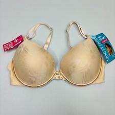 New Vanity Fair Push Up Bra 34C Add 1 Cup Size Underwire Convertible 2131101