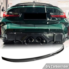 FOR 2019-2023 BMW G20 M340i 330i G80 M3 DRY CARBON REAR TRUNK SPOILER WING LIP