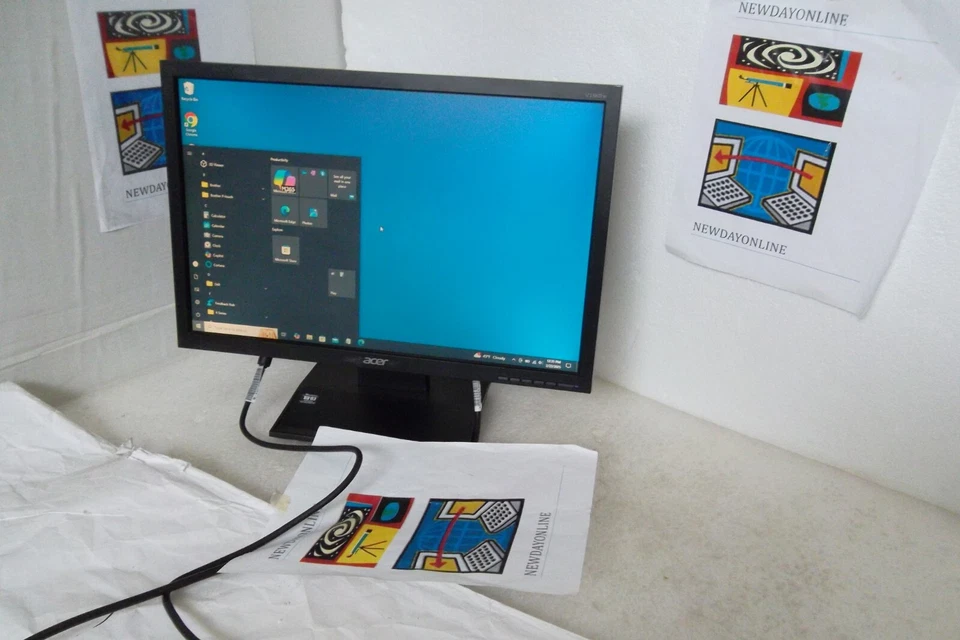 Acer V193w 19" Dual LCD Monitor Black VGA DVI ET.CV3RP.001/E04 V193w EJb / EJBd - Image 2 of 4