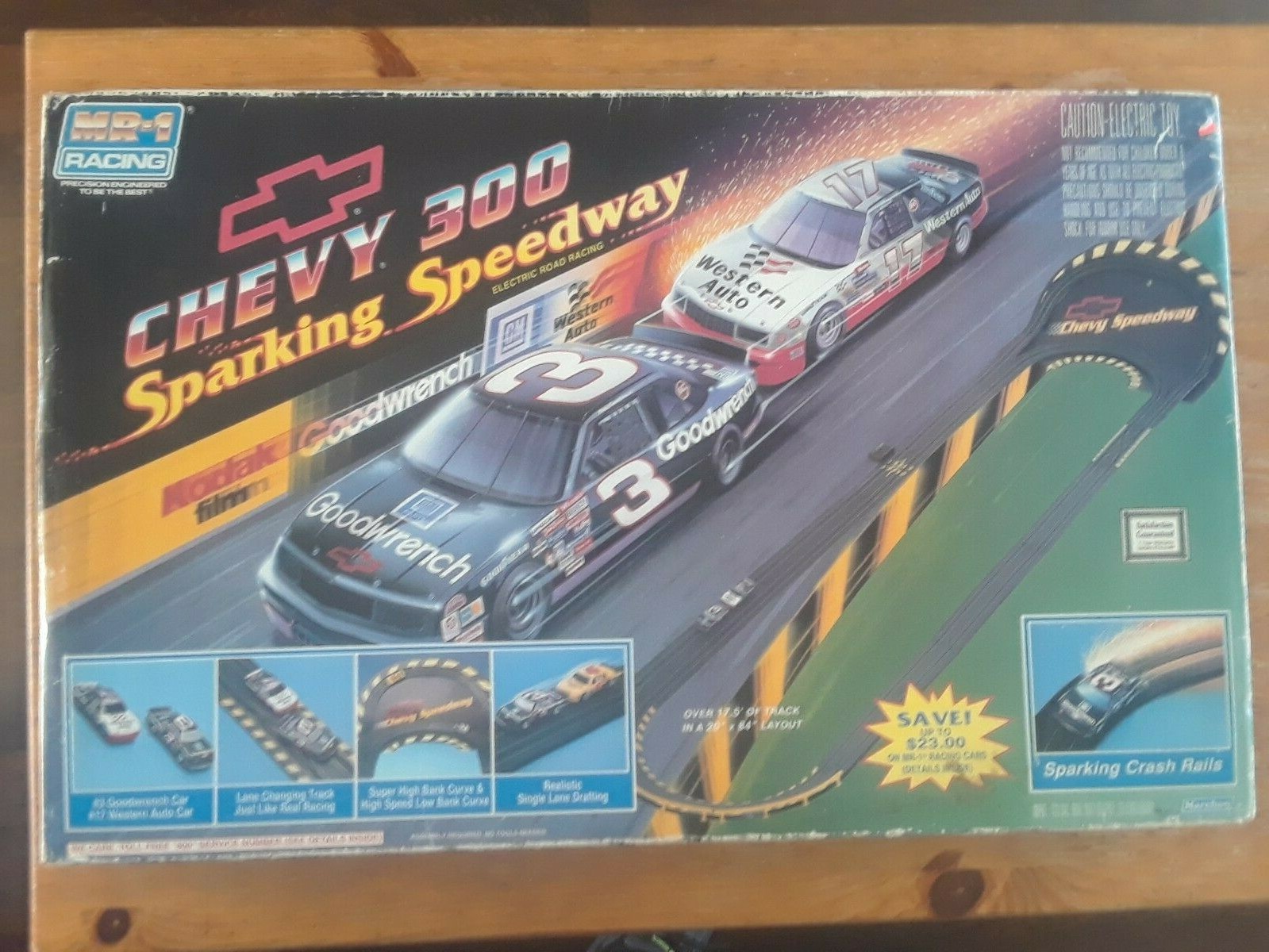 old school electric race car track