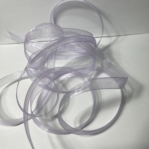 Sheer Organza Ribbon Light Purple 3/8" x 60' Nicole & Co. Nylon (1) Roll - Picture 9 of 12