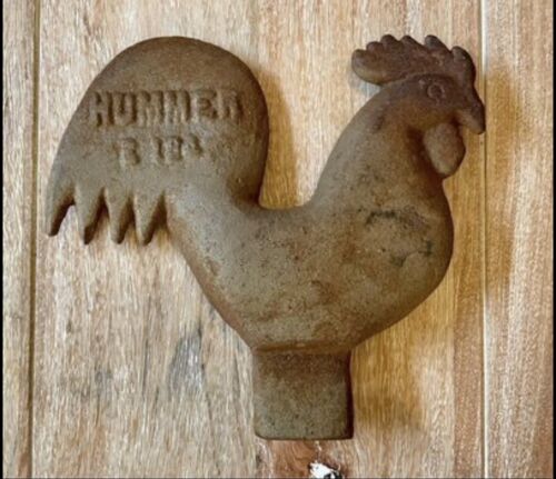 Vintage Cast Iron Rooster Windmill Weight Hummer E 184 c/a 1900s (B4) - 第 1/10 張圖片